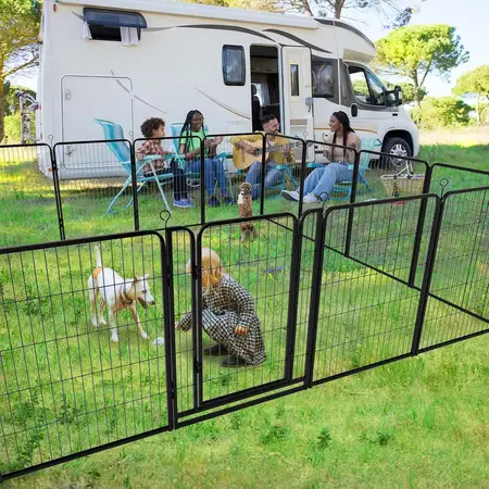 Dog Playpen Outdoor Extra Wide 16 Panels Heavy Duty Dog Fence